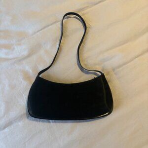 Oak and Fort Black Velvet Bag